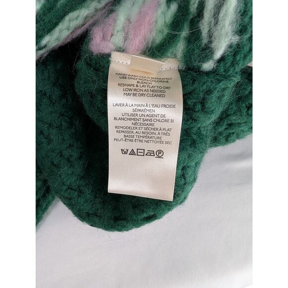 Free People Green Alpine Sweater | Apres Ski | Faire Isle |Holiday Crop |NWT$148 - Picture 12 of 15